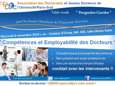 Conférence perspective carrière : Compétences et employabilité des docteurs